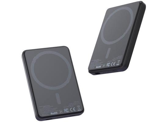 Mcdodo MC-395 15W Magnetic Wireless Power Bank 5000mAh Portable Charger External Phone Battery - Black